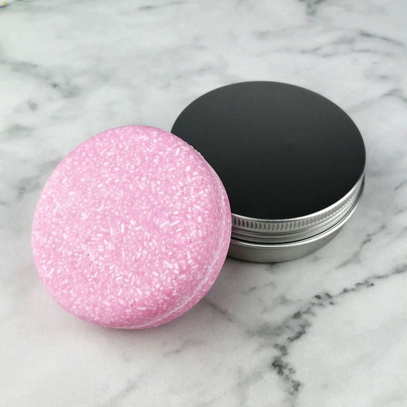 strawberry vegan shampoo bar