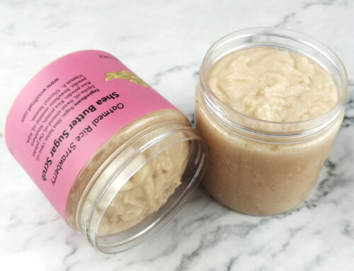 Oatmeal Rice Strawberry Shea Butter Sugar Scrub